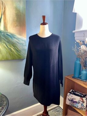 New With Tags, Chico's Women's Asymmetrical Black Sweater, XL
